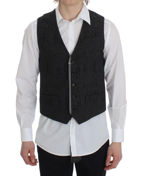 Gray Wool Waistcoat Vest