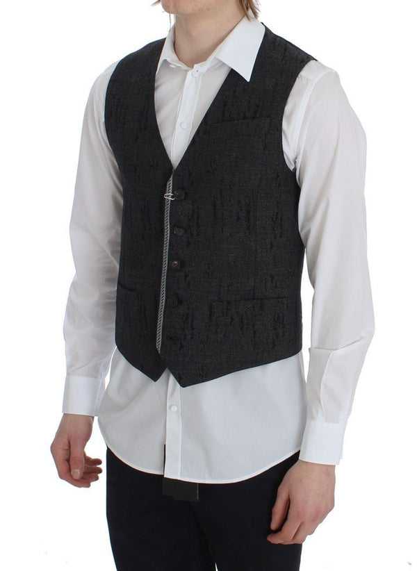 Gray Wool Waistcoat Vest