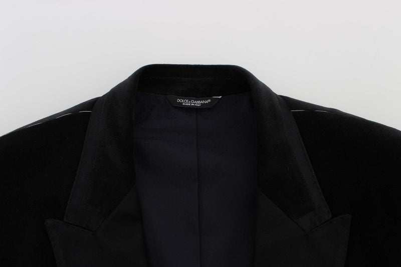 Gray Velvet Slim Fit Blazer Jacket