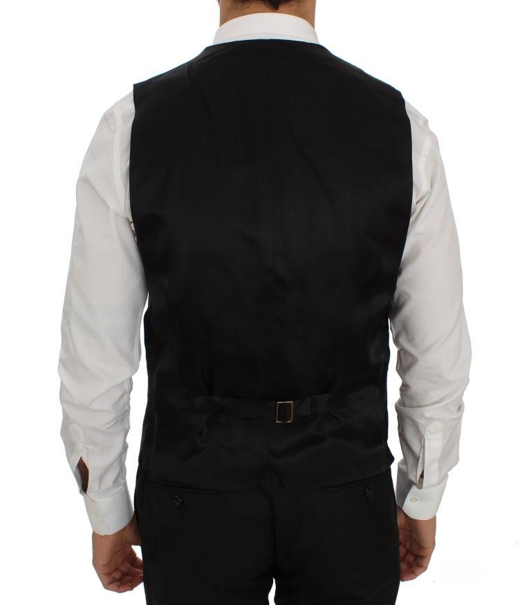 Black Wool Dress Formal Vest