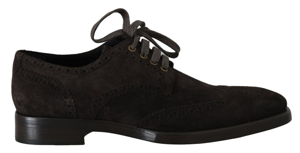 Brown Leather Derby Wingtip Oxford