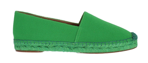 Green Wool Espadrilles Loafers