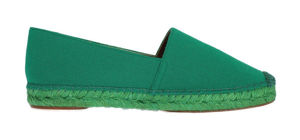 Green Wool Espadrilles Loafers