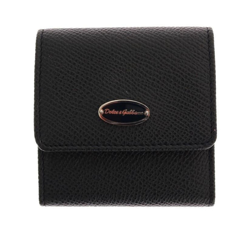 Blue Leather Cufflink Accessory Case