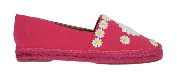 Pink Wool Espadrilles Loafers