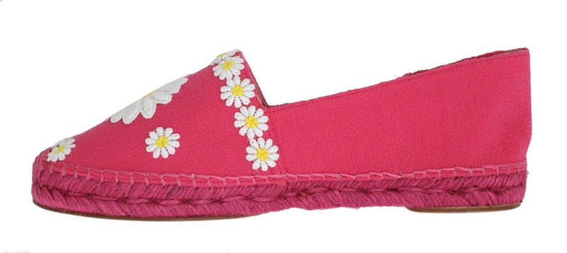 Pink Wool Espadrilles Loafers