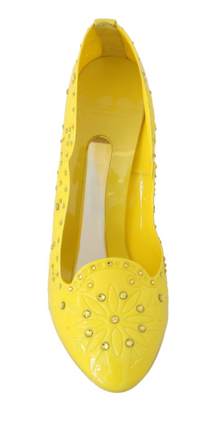 Yellow CINDERELLA Crystal Shoes