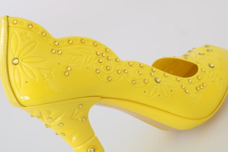 Yellow CINDERELLA Crystal Shoes