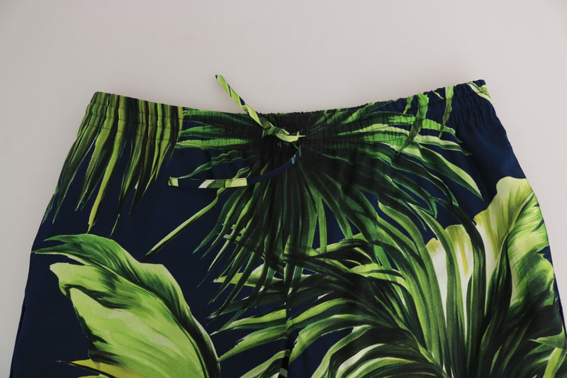 Green Leaves Cotton Casual Pyjamas Lounge Pants