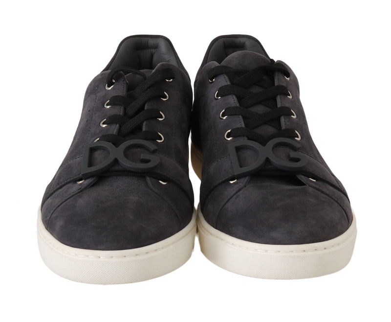 Gray Suede Casual Sneakers Mens Scarpe