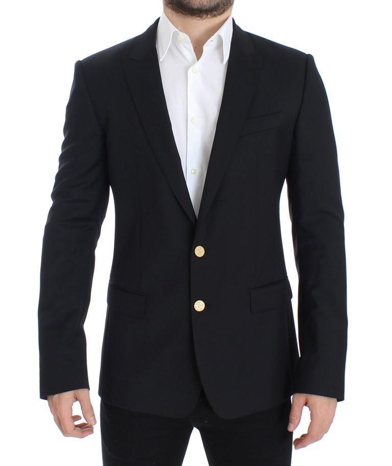 Black wool MARTINI slim fit blazer