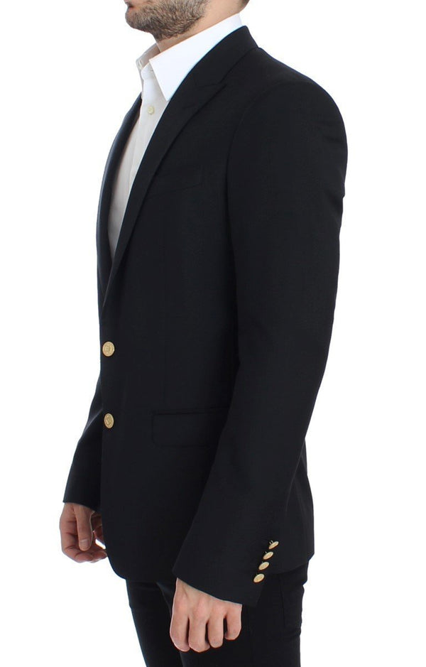 Black wool MARTINI slim fit blazer