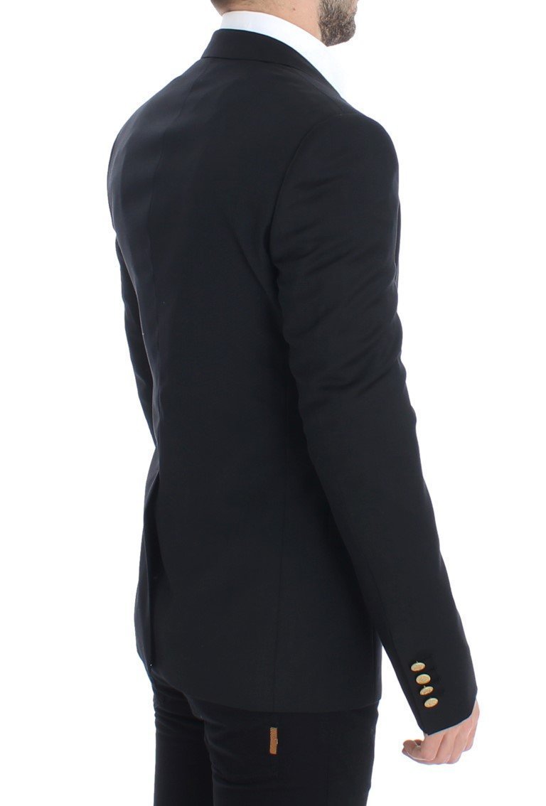 Black wool MARTINI slim fit blazer
