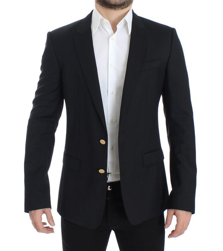 Black wool MARTINI slim fit blazer