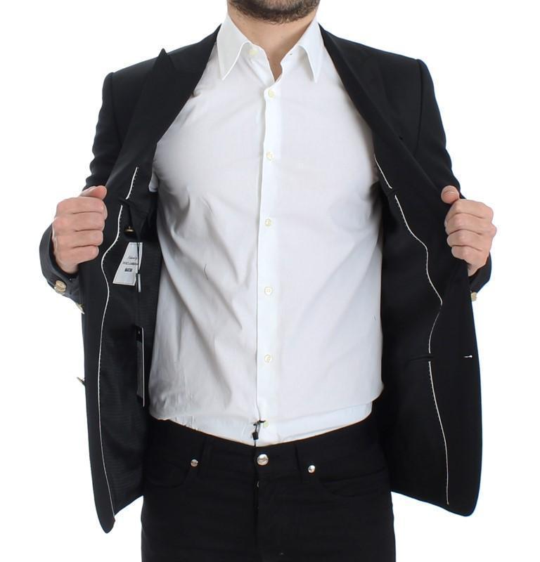 Black wool MARTINI slim fit blazer