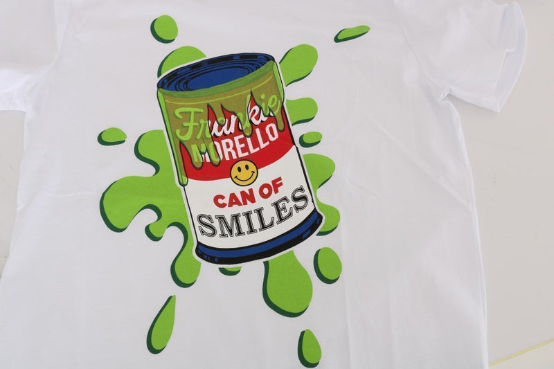 White Cotton Can Of Smiles T-Shirt