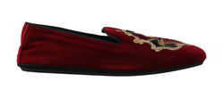 Red Velvet Bengal Cat Knight Loafers