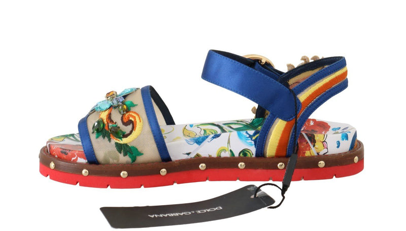 Multicolor Majolica Crystal Shoes