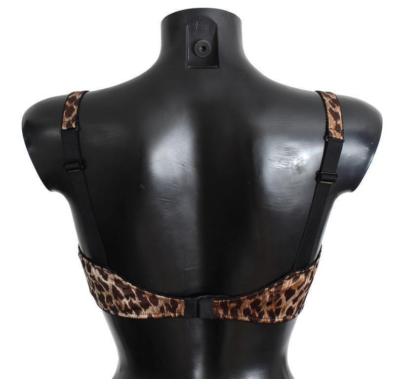 Leopard Silk Stretch Underwear Bra Lingerie