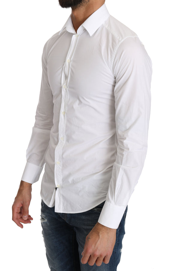 White Cotton Formal Shirt