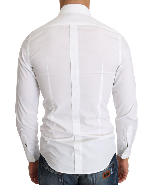 White Cotton Formal Shirt