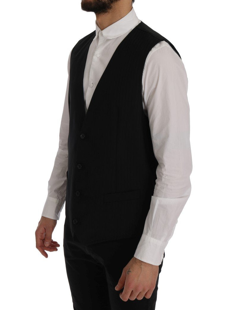 Black STAFF Wool Stretch Vest