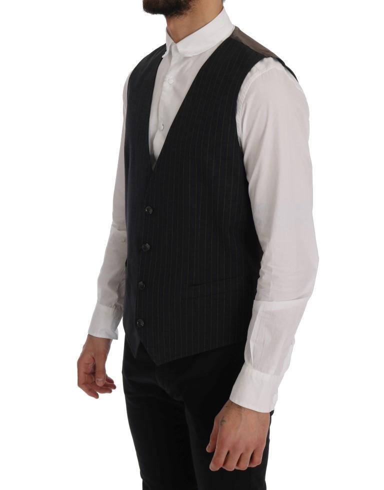 Black STAFF Cotton Striped Vest