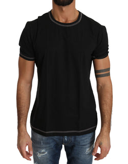 Black Cotton Stretch Underwear T-shirt