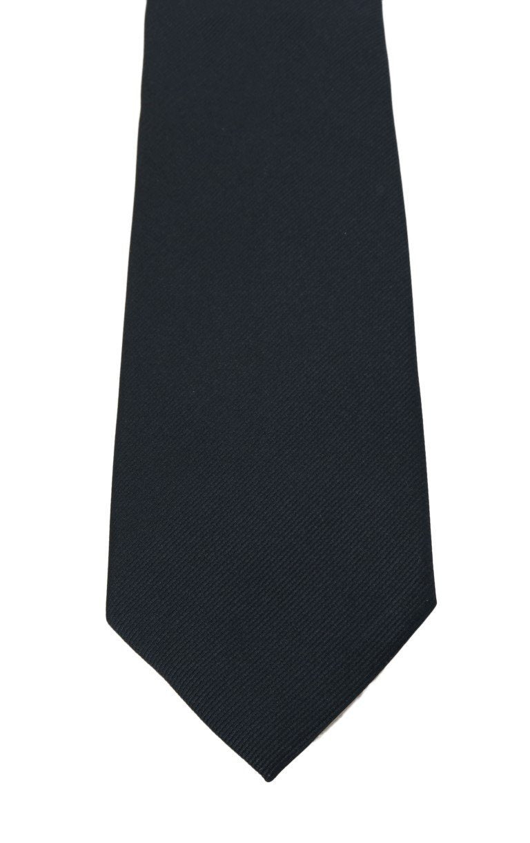 Blue Silk Solid Wide Tie