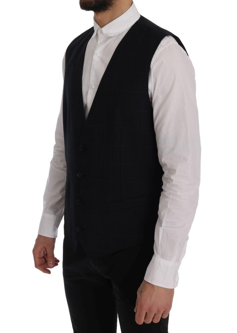 Blue STAFF Wool Stretch Vest