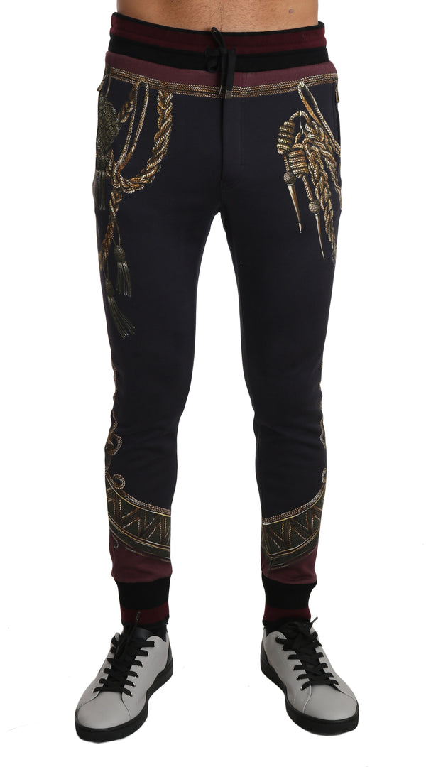 Gray Cotton Gold Medal Training Trousers