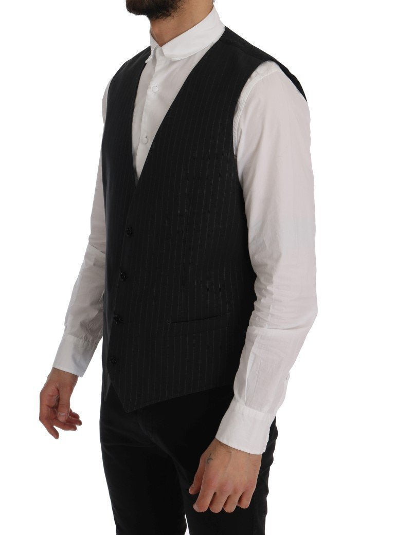 Gray STAFF Cotton Striped Vest