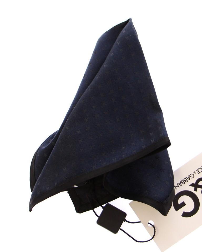 Blue Star Silk Handkerchief