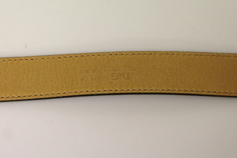 Red Leather Logo Belt