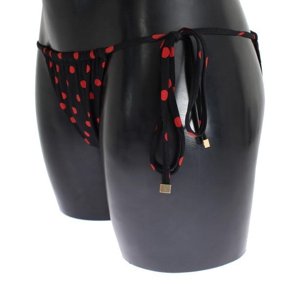 Black Red Bikini Bottom Swimwear Beachwear