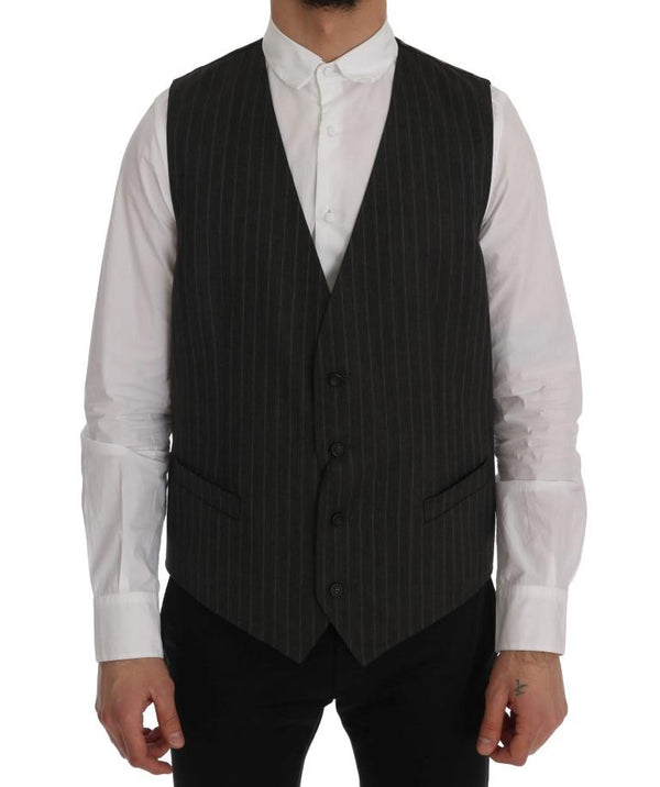 Gray STAFF Wool Stretch Vest