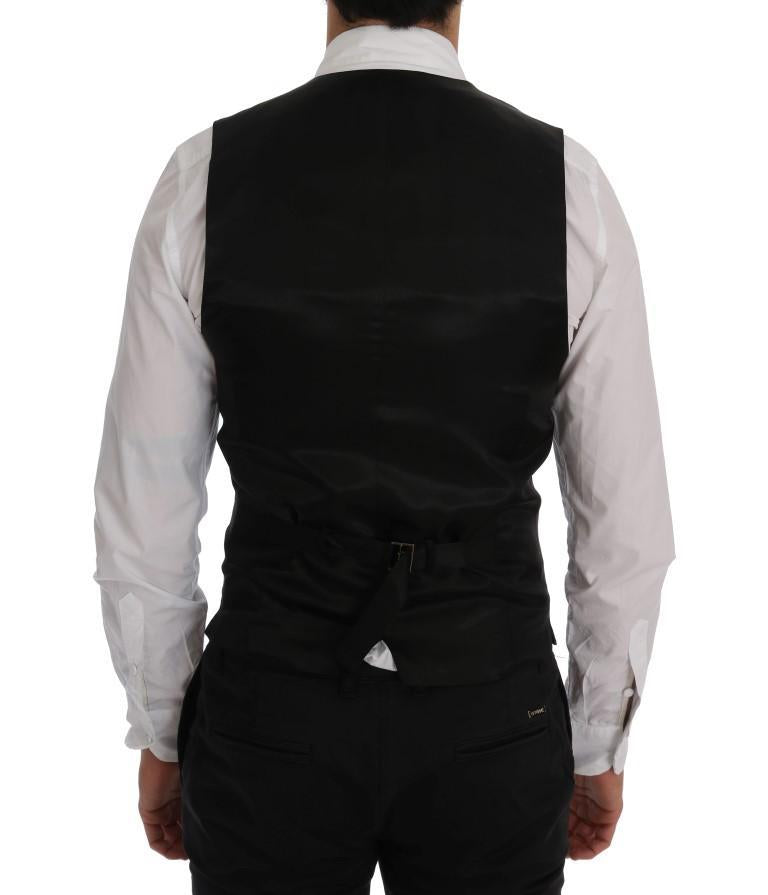 Gray STAFF Cotton Check Vest