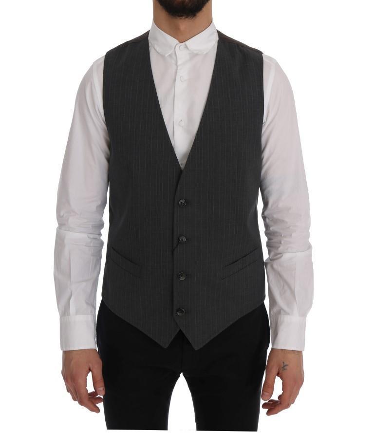 Black STAFF Cotton Striped Vest