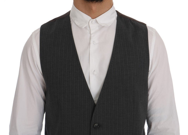 Black STAFF Cotton Striped Vest