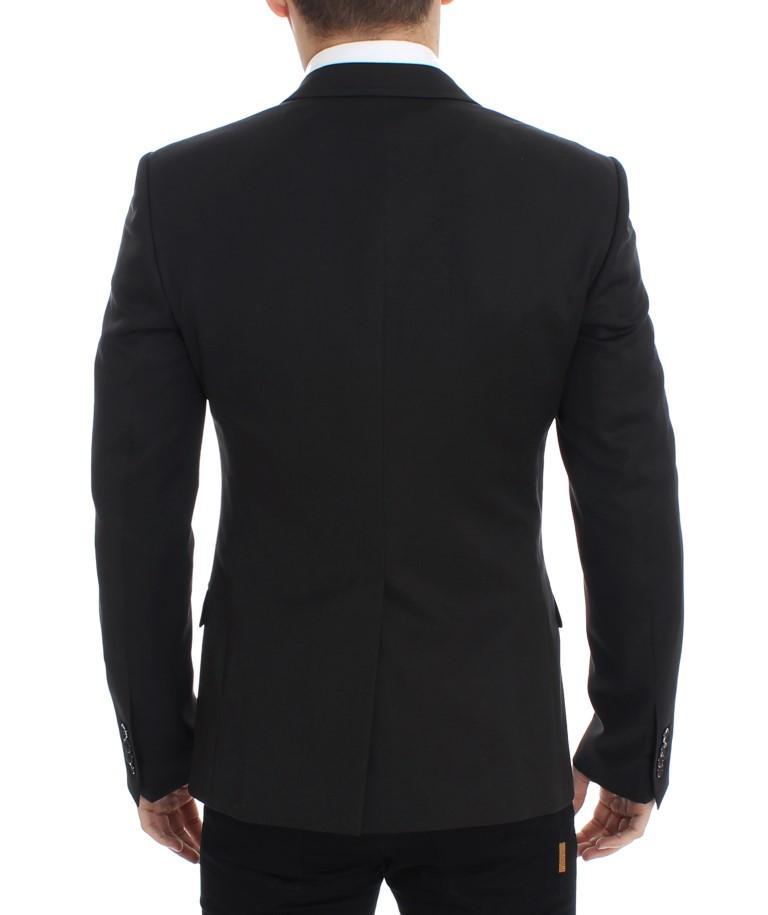 Brown wool slim fit blazer