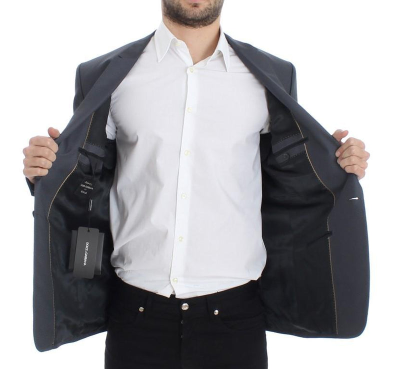 Gray shiny GOLD slim fit blazer