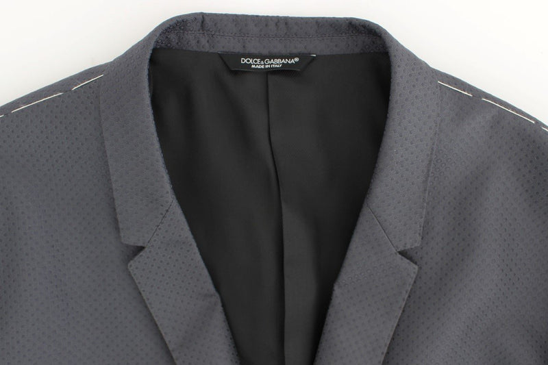 Gray shiny GOLD slim fit blazer