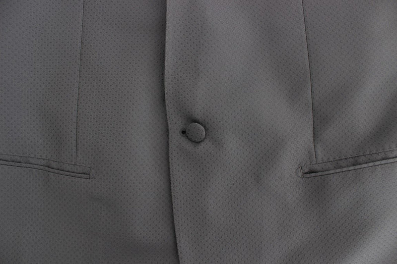 Gray shiny GOLD slim fit blazer