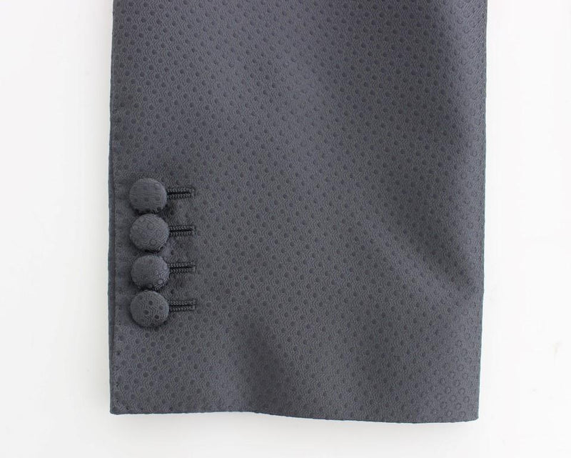 Gray shiny GOLD slim fit blazer