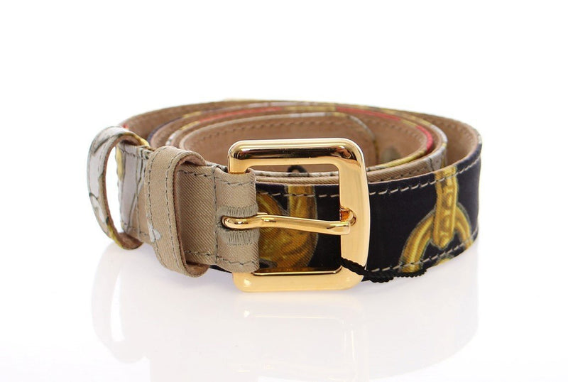 Multicolor Silk Logo Belt