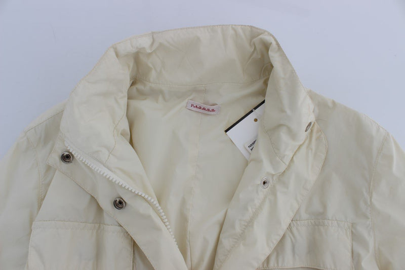 Beige Weather Proof Trench Jacket Coat