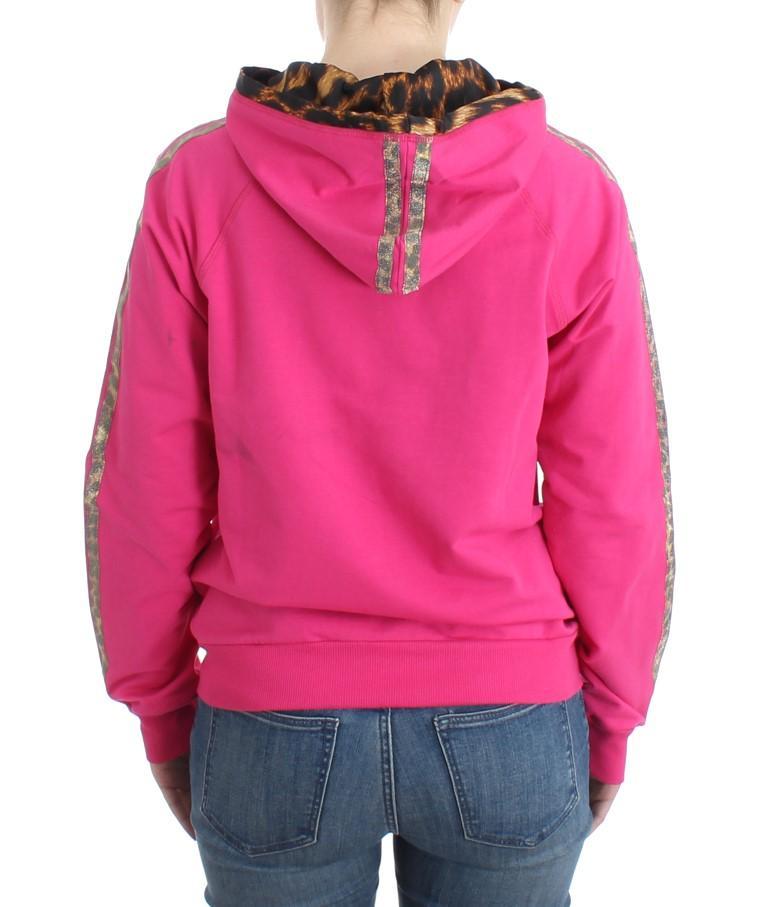 Pink zipup cotton sweater