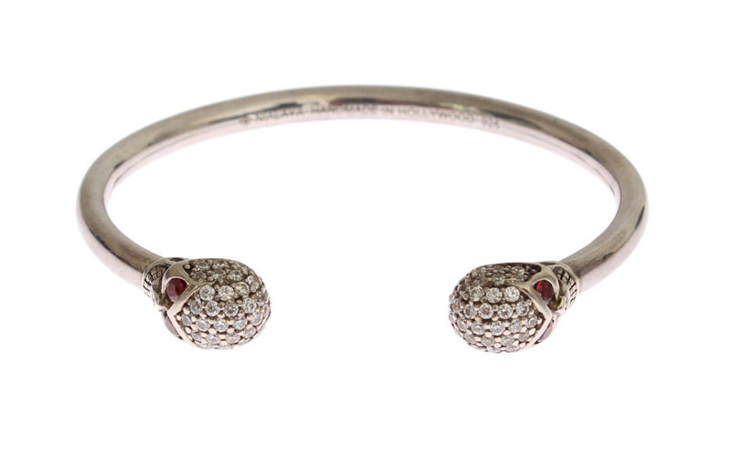 Skull 925 Silver Bangle Bracelet