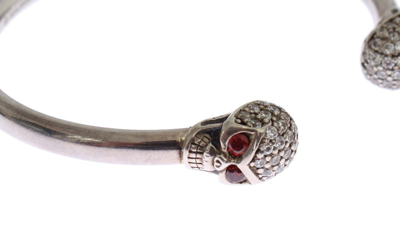 Skull 925 Silver Bangle Bracelet