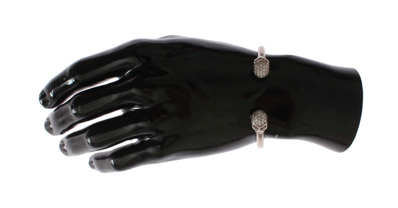 Skull 925 Silver Bangle Bracelet